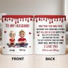 To My Husband, Meeting You Was Fate, Cartoon Couple - Personalized Custom Coffee Mug - CPL1209_MG To My Husband, Meeting You Was Fate, Cartoon Couple - Personalized Custom Coffee Mug - CPL1209_MG
