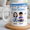 To My Husband, Meeting You Was Fate, Cartoon Couple - Personalized Custom Coffee Mug - CPL1209_MG To My Husband, Meeting You Was Fate, Cartoon Couple - Personalized Custom Coffee Mug - CPL1209_MG