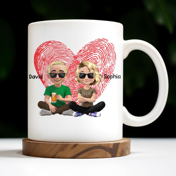 To My Husband, Sometimes It's Hard To Find The Words, Heart And Couple - Personalized Custom Coffee Mug - HSB038_MG To My Husband, Sometimes It's Hard To Find The Words, Heart And Couple - Personalized Custom Coffee Mug - HSB038_MG