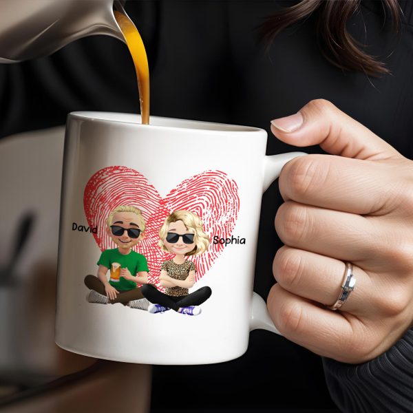 To My Husband, Sometimes It's Hard To Find The Words, Heart And Couple - Personalized Custom Coffee Mug - HSB038_MG To My Husband, Sometimes It's Hard To Find The Words, Heart And Couple - Personalized Custom Coffee Mug - HSB038_MG