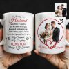 To My Husband, Sometimes It's Hard To Find The Words To Tell You, Wedding Couple and Hearts - Personalized Custom Coffee Mug - HSB037_MG