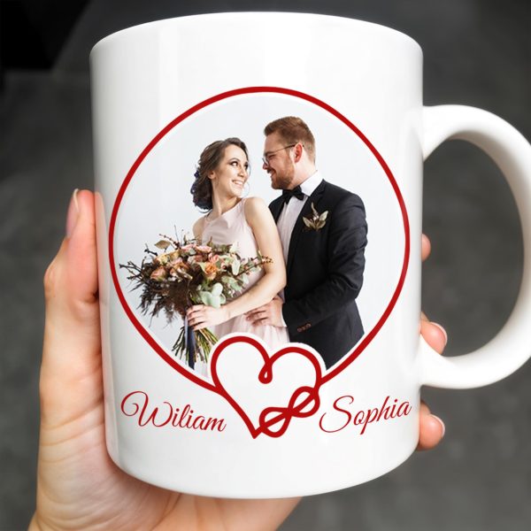 To My Husband, Sometimes It's Hard To Find The Words To Tell You, Wedding Couple and Hearts - Personalized Custom Coffee Mug - HSB037_MG