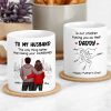 To My Husband The Only Thing Better Than Being Your Husband Is Our Children Having You as Their Daddy Custom White Ceramic Mug