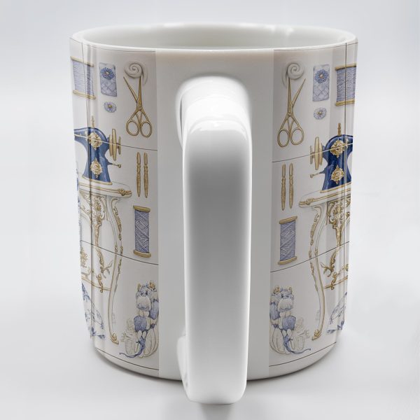 To My Princess In The Tower Inspired By Vintage Sewing Machine and Floral Dress - Personalized Custom Coffee Mug - HOB016_MG To My Princess In The Tower Inspired By Vintage Sewing Machine and Floral Dress - Personalized Custom Coffee Mug - HOB016_MG