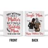 To My Single Mom, Happy Mother's Day, Two Women, Leopard Print - Personalized Custom Coffee Mug - MOM074_MG To My Single Mom, Happy Mother's Day, Two Women, Leopard Print - Personalized Custom Coffee Mug - MOM074_MG