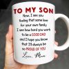To My Son, City Skyline, People, Good Dad - Personalized Custom Coffee Mug - SON057_MG