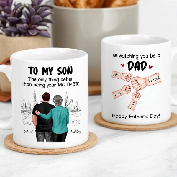 "To My Son I Will Always Carry You in My Heart" Personalized Poster, Heartfelt Gift from Mom Dad