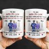 To My Son-In-Law The Only Thing Better Than Being Your Mother-In-Law, Cityscape and Heart - Personalized Custom Coffee Mug - SON040_MG To My Son-In-Law The Only Thing Better Than Being Your Mother-In-Law, Cityscape and Heart - Personalized Custom Coffee Mug - SON040_MG