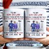To My Son-In-Law The Only Thing Better Than Being Your Mother-In-Law, Cityscape and Heart - Personalized Custom Coffee Mug - SON040_MG To My Son-In-Law The Only Thing Better Than Being Your Mother-In-Law, Cityscape and Heart - Personalized Custom Coffee Mug - SON040_MG