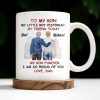 To My Son My Little Boy Yesterday, My Friend Today, Father And Son, Cityscape - Personalized Custom Coffee Mug - SON039_MG To My Son My Little Boy Yesterday, My Friend Today, Father And Son, Cityscape - Personalized Custom Coffee Mug - SON039_MG