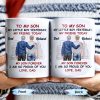 To My Son My Little Boy Yesterday, My Friend Today, Father And Son, Cityscape - Personalized Custom Coffee Mug - SON039_MG To My Son My Little Boy Yesterday, My Friend Today, Father And Son, Cityscape - Personalized Custom Coffee Mug - SON039_MG