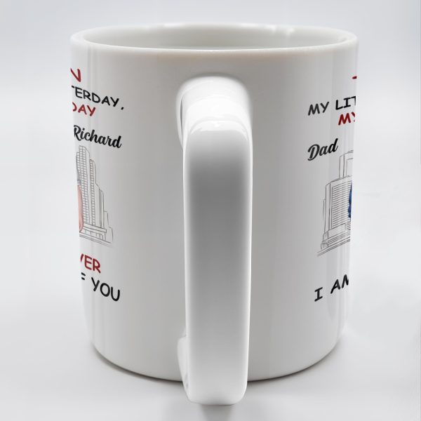 To My Son My Little Boy Yesterday, My Friend Today, Father And Son, Cityscape - Personalized Custom Coffee Mug - SON039_MG To My Son My Little Boy Yesterday, My Friend Today, Father And Son, Cityscape - Personalized Custom Coffee Mug - SON039_MG