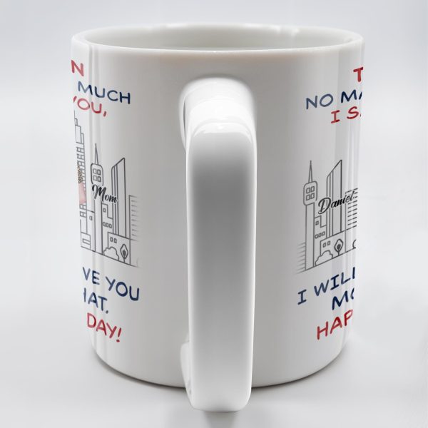 To My Son No Matter How Much I Say I Love You, I Will Always Love You More Than That, Cityscape - Personalized Custom Coffee Mug - SON050_MG