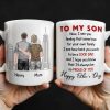 To My Son, Now, I See You Feeling That Same Love, Skyscraper - Personalized Custom Coffee Mug - SON047_MG