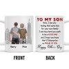 To My Son, Now, I See You Feeling That Same Love, Skyscraper - Personalized Custom Coffee Mug - SON047_MG