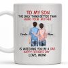 To My Son The Only Thing Better Than Being Your Mother, Family And City Skyline - Personalized Custom Coffee Mug - SON036_MG To My Son The Only Thing Better Than Being Your Mother, Family And City Skyline - Personalized Custom Coffee Mug - SON036_MG