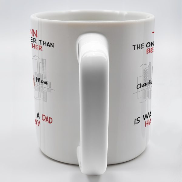To My Son The Only Thing Better Than Being Your Mother, Family And City Skyline - Personalized Custom Coffee Mug - SON036_MG To My Son The Only Thing Better Than Being Your Mother, Family And City Skyline - Personalized Custom Coffee Mug - SON036_MG