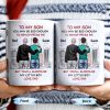 To My Son, You May Be Big Enough To Bench-Press Me, Father And Son, Urban Skyline - Personalized Custom Coffee Mug - SON051_MG To My Son, You May Be Big Enough To Bench-Press Me, Father And Son, Urban Skyline - Personalized Custom Coffee Mug - SON051_MG