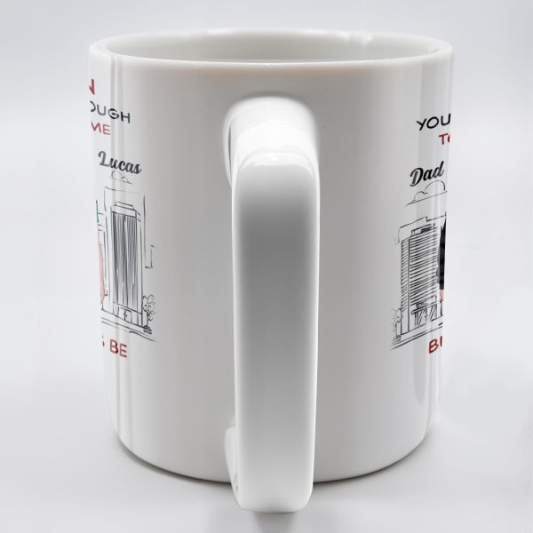 To My Son, You May Be Big Enough To Bench-Press Me, Father And Son, Urban Skyline - Personalized Custom Coffee Mug - SON051_MG To My Son, You May Be Big Enough To Bench-Press Me, Father And Son, Urban Skyline - Personalized Custom Coffee Mug - SON051_MG
