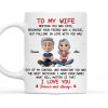 To My Wife Love Quote Ceramic Mug, Personalized Couple Cartoon, Romantic Morning Coffee Unique Gift To My Wife Love Quote Ceramic Mug, Personalized Couple Cartoon, Romantic Morning Coffee Unique Gift