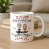 To My Wife Love Quote Ceramic Mug, Personalized Couple Cartoon, Romantic Morning Coffee Unique Gift To My Wife Love Quote Ceramic Mug, Personalized Couple Cartoon, Romantic Morning Coffee Unique Gift