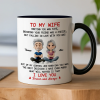 To My Wife Love Quote Ceramic Mug, Personalized Couple Cartoon, Romantic Morning Coffee Unique Gift To My Wife Love Quote Ceramic Mug, Personalized Couple Cartoon, Romantic Morning Coffee Unique Gift