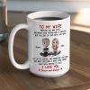 To My Wife Love Quote Ceramic Mug, Personalized Couple Cartoon, Romantic Morning Coffee Unique Gift To My Wife Love Quote Ceramic Mug, Personalized Couple Cartoon, Romantic Morning Coffee Unique Gift
