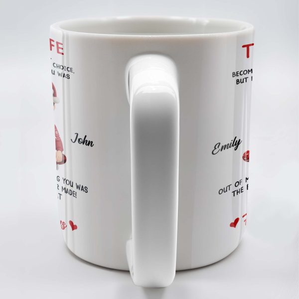 To My Wife, Meeting You Was Fate, Love Forever And Always, Cartoon Couple - Personalized Custom Coffee Mug - CPL988_MG To My Wife, Meeting You Was Fate, Love Forever And Always, Cartoon Couple - Personalized Custom Coffee Mug - CPL988_MG