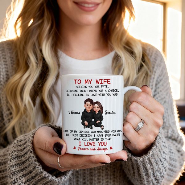 To My Wife My Husband Meeting You Was Fate - Personalized Mug - Gift For Couple, Gift For Him, For Her To My Wife My Husband Meeting You Was Fate - Personalized Mug - Gift For Couple, Gift For Him, For Her