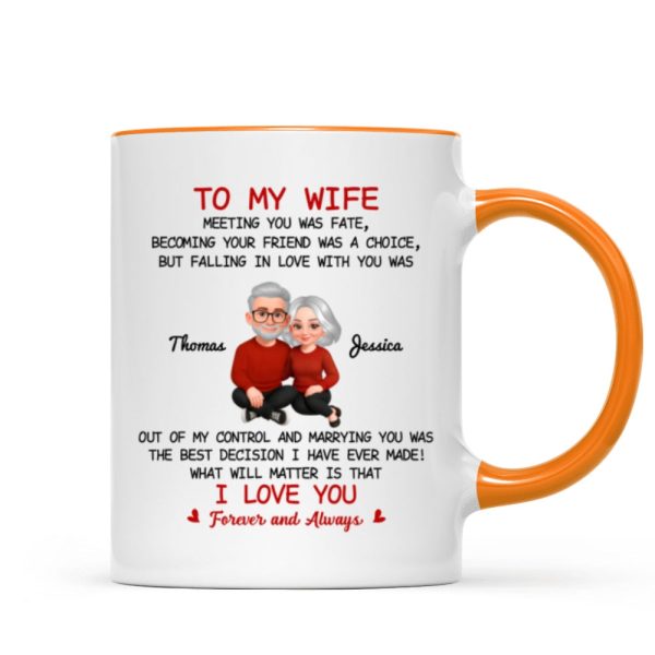 To My Wife My Husband Meeting You Was Fate - Personalized Mug - Gift For Couple, Gift For Him, For Her To My Wife My Husband Meeting You Was Fate - Personalized Mug - Gift For Couple, Gift For Him, For Her