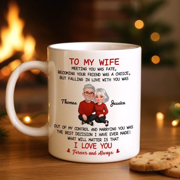 To My Wife My Husband Meeting You Was Fate - Personalized Mug - Gift For Couple, Gift For Him, For Her To My Wife My Husband Meeting You Was Fate - Personalized Mug - Gift For Couple, Gift For Him, For Her