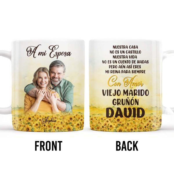 To My Wife, My Queen Forever With Love Grumpy Old Husband - Personalized Custom Coffee Mug - CPL147_MG To My Wife, My Queen Forever With Love Grumpy Old Husband - Personalized Custom Coffee Mug - CPL147_MG