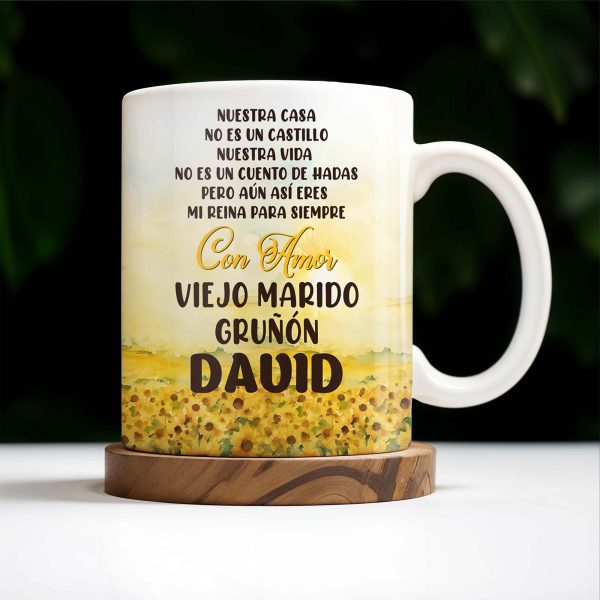 To My Wife, My Queen Forever With Love Grumpy Old Husband - Personalized Custom Coffee Mug - CPL147_MG To My Wife, My Queen Forever With Love Grumpy Old Husband - Personalized Custom Coffee Mug - CPL147_MG