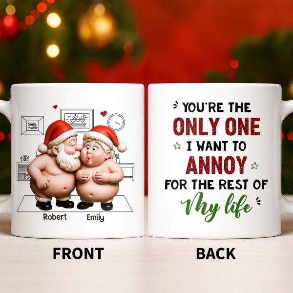 To My Wonderful Wife Merry Christmas With All My Love Santa And Elf - Personalized Custom Coffee Mug - CPL863_MG To My Wonderful Wife Merry Christmas With All My Love Santa And Elf - Personalized Custom Coffee Mug - CPL863_MG