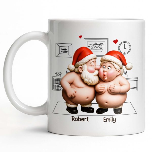 To My Wonderful Wife Merry Christmas With All My Love Santa And Elf - Personalized Custom Coffee Mug - CPL863_MG To My Wonderful Wife Merry Christmas With All My Love Santa And Elf - Personalized Custom Coffee Mug - CPL863_MG
