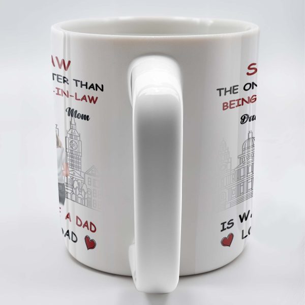 To Our Son-In-Law, The Only Thing Better Than Being Your Parent-In-Law, Family and Cityscape - Personalized Custom Coffee Mug - SON042_MG To Our Son-In-Law, The Only Thing Better Than Being Your Parent-In-Law, Family and Cityscape - Personalized Custom Coffee Mug - SON042_MG