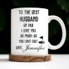 To The Best Husband By Par Love and Golf - Personalized Custom Coffee Mug - HSB039_MG To The Best Husband By Par Love and Golf - Personalized Custom Coffee Mug - HSB039_MG