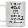 To The Best Husband By Par Love and Golf - Personalized Custom Coffee Mug - HSB039_MG To The Best Husband By Par Love and Golf - Personalized Custom Coffee Mug - HSB039_MG