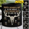 To The World's Best Bucking Dad - Gift For Dad - Personalized Black Mug To The World's Best Bucking Dad - Gift For Dad - Personalized Black Mug