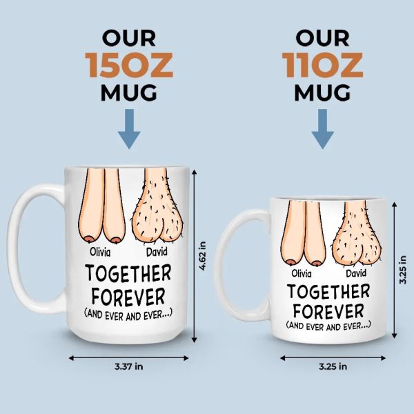 Together Forever - Couple Personalized Custom Mug - Gift For Husband Wife, Anniversary