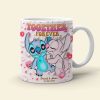 Together Forever, Couple Gift, Personalized Coffee Mug, Cartoon Couple Mug 03NATI271023 Together Forever, Couple Gift, Personalized Coffee Mug, Cartoon Couple Mug 03NATI271023