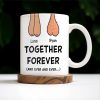 Together Forever Customizable Mug With Cute Feet Design - Personalized Custom Coffee Mug - CPL190_MG