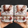 Together From Our First Kiss Infinity Symbol And Rose - Personalized Custom Coffee Mug - CPL1304_MG Together From Our First Kiss Infinity Symbol And Rose - Personalized Custom Coffee Mug - CPL1304_MG