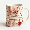 Together From Our First Kiss Till Our Last Breath - Personalized Ceramic Mug - Gift For Couples | NL122 Together From Our First Kiss Till Our Last Breath - Personalized Ceramic Mug - Gift For Couples | NL122