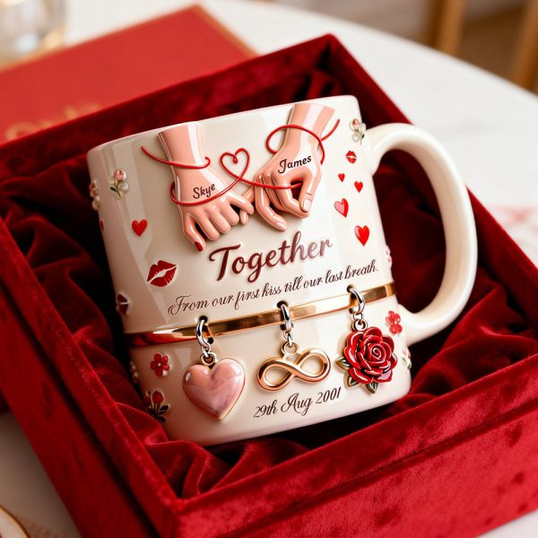 Together From Our First Kiss Till Our Last Breath - Personalized Ceramic Mug - Gift For Couples | NL122 Together From Our First Kiss Till Our Last Breath - Personalized Ceramic Mug - Gift For Couples | NL122