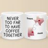 Together In Spirit, Even With A Drink Apart - Bestie Personalized Custom Mug - Christmas Gift For Best Friends, BFF, Sisters