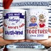 Together Since 2003, Cartoon Couple and Confetti - Personalized Custom Coffee Mug - HSB035_MG Together Since 2003, Cartoon Couple and Confetti - Personalized Custom Coffee Mug - HSB035_MG
