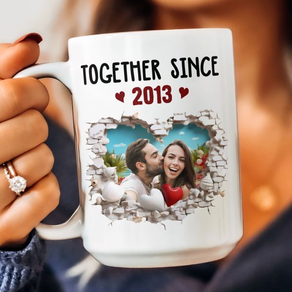 Together Since Anniversary Gift - Personalized Photo Mug Together Since Anniversary Gift - Personalized Photo Mug