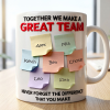 Together We Make A Great Team - Personalized White Edge-to-Edge Mug - Gift For Coworkers NL122 Together We Make A Great Team - Personalized White Edge-to-Edge Mug - Gift For Coworkers NL122
