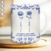 Toile De Jouy Birth Flower Grow An Old Friend - Personalized White Edge-to-Edge Mug Toile De Jouy Birth Flower Grow An Old Friend - Personalized White Edge-to-Edge Mug